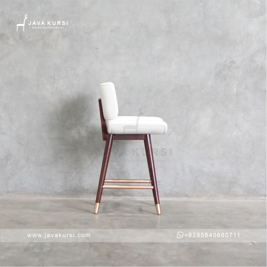 Kursi Bar Kayu Jati Modern - Gambar 2