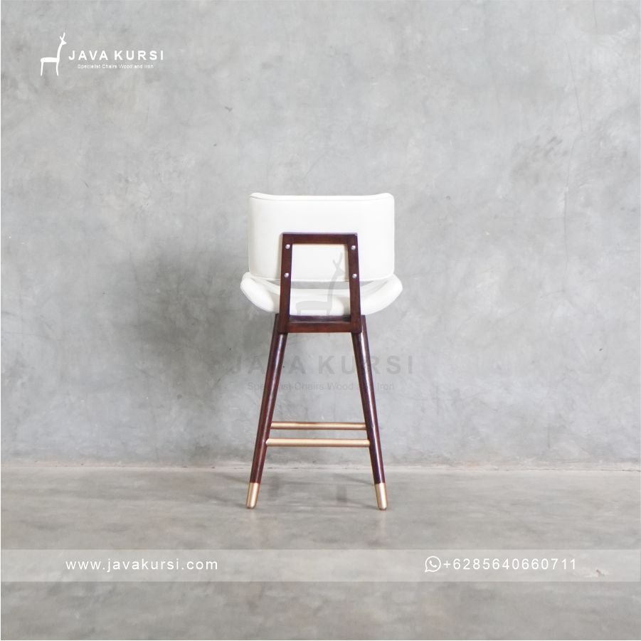 Kursi Bar Kayu Jati Modern - Gambar 3