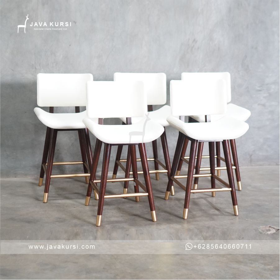Kursi Bar Kayu Jati Modern - Gambar 6