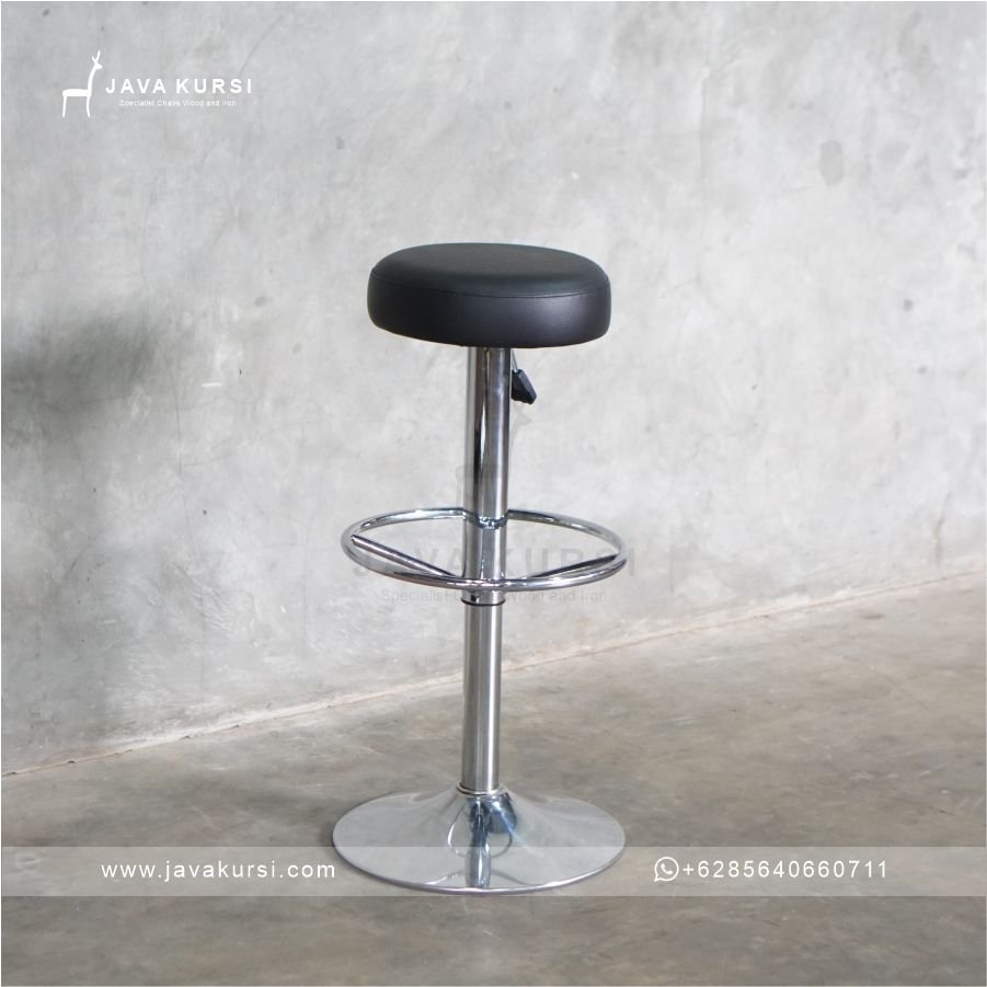 Barstool Industrial Stainless - Gambar 2
