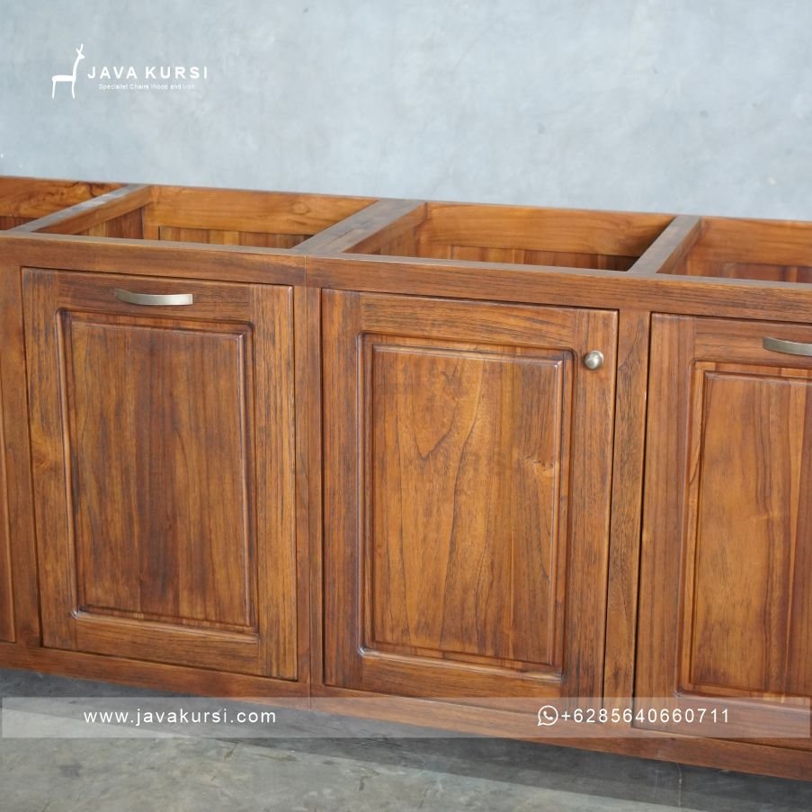 Bufet Panjang Jati Minimalis - Gambar 4