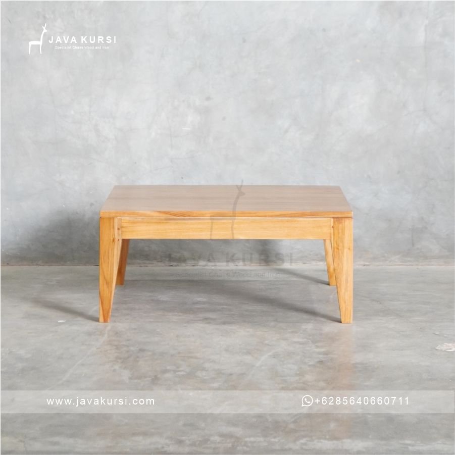 Coffee Table Kotak Kayu Jati - Gambar 2
