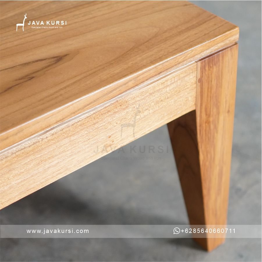 Coffee Table Kotak Kayu Jati - Gambar 4