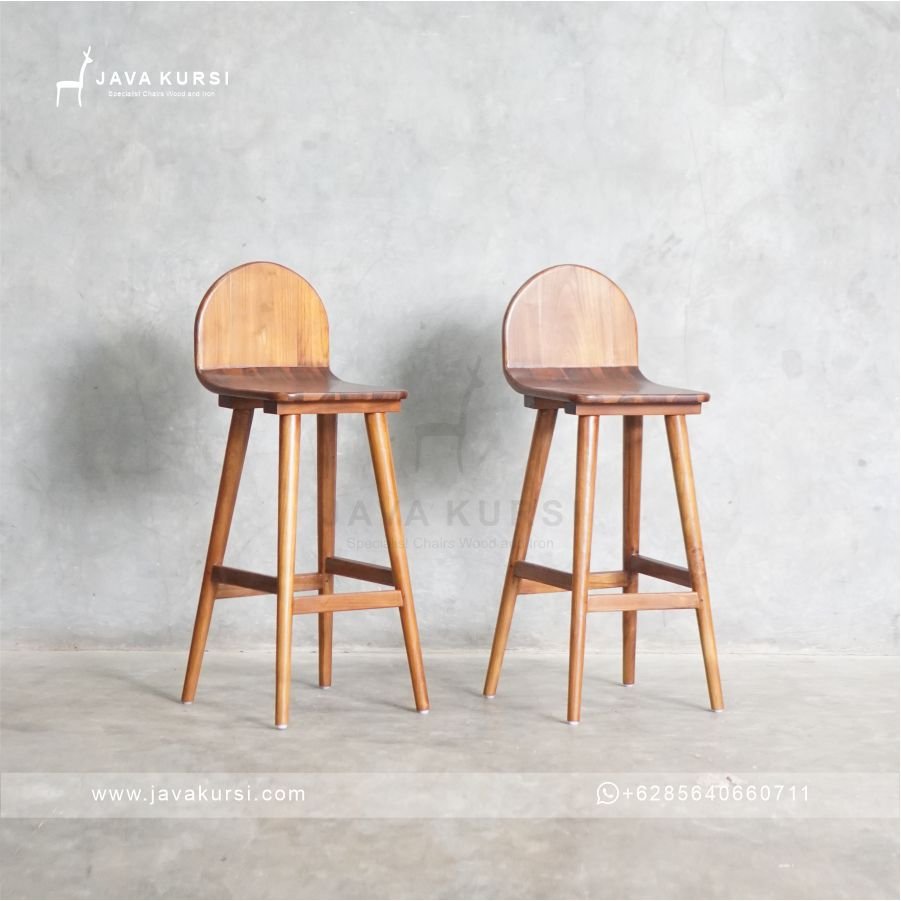 Kursi Bar Jati Minimalis - Gambar 3