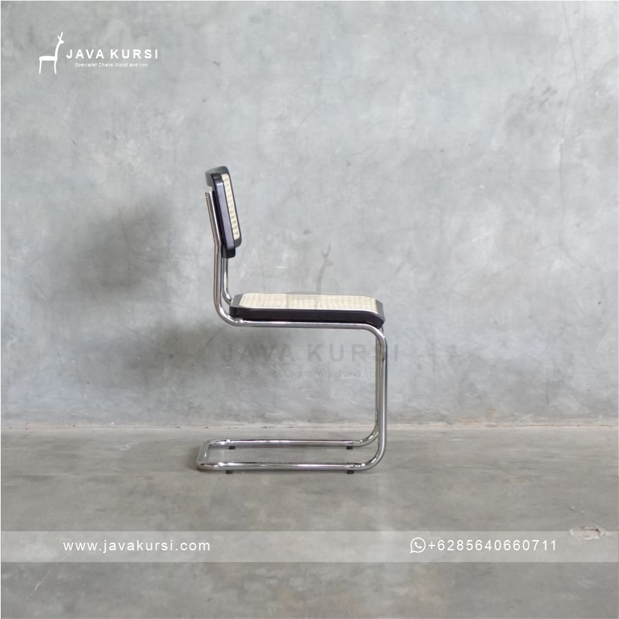 Kursi Makan Stainless Kombinasi Rotan - Gambar 3