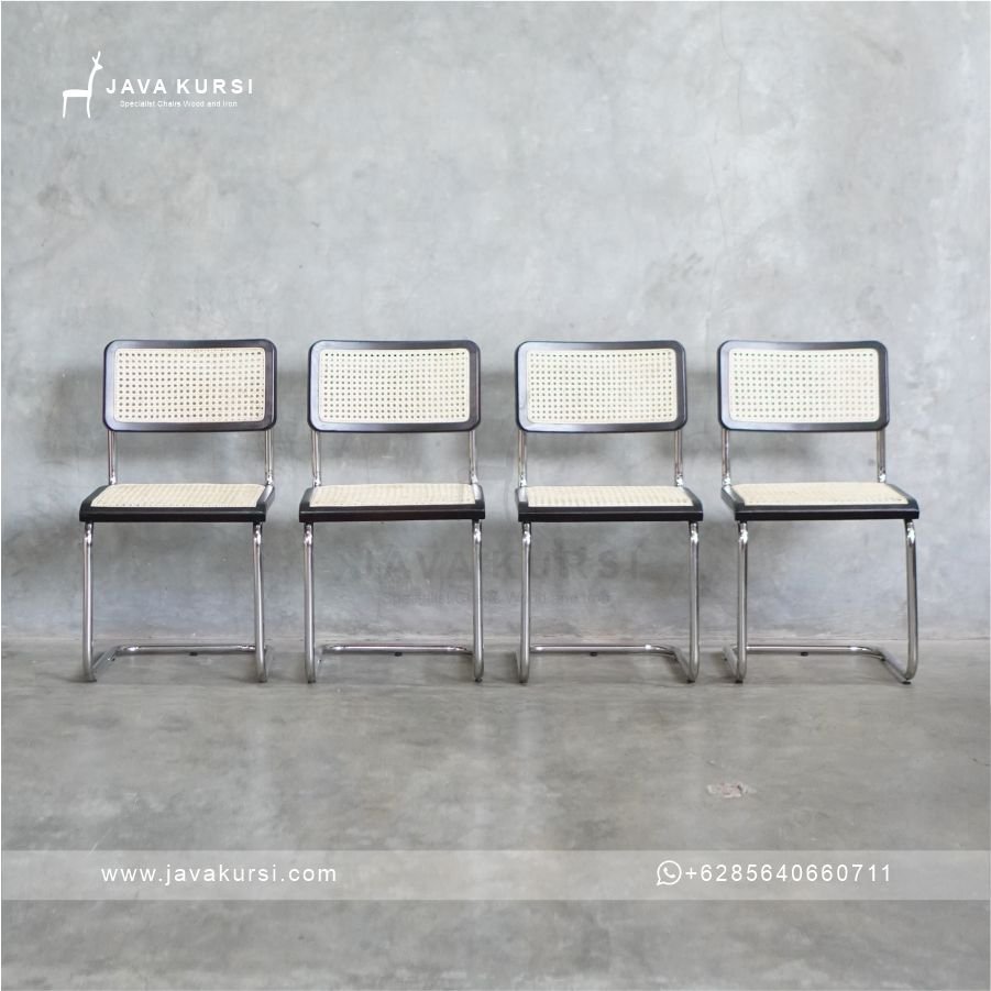 Kursi Makan Stainless Kombinasi Rotan - Gambar 6