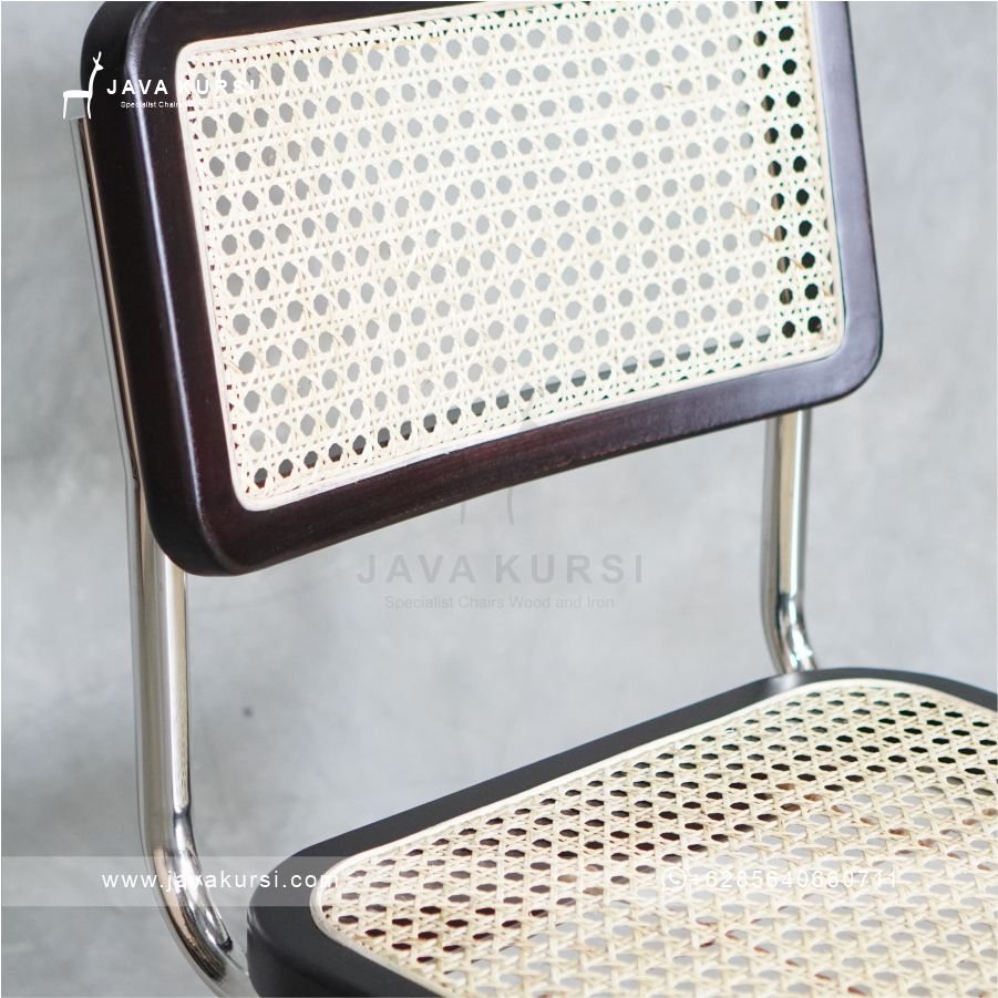 Kursi Makan Stainless Kombinasi Rotan - Gambar 7
