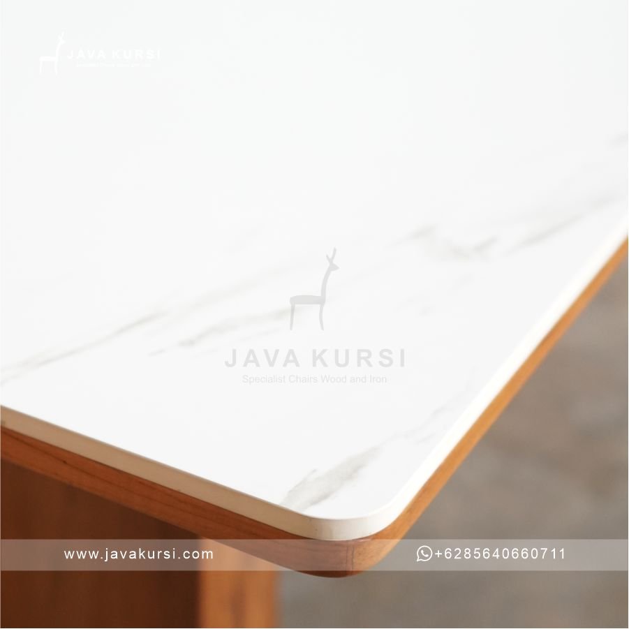 Meja Makan Minimalis Jati - Gambar 3