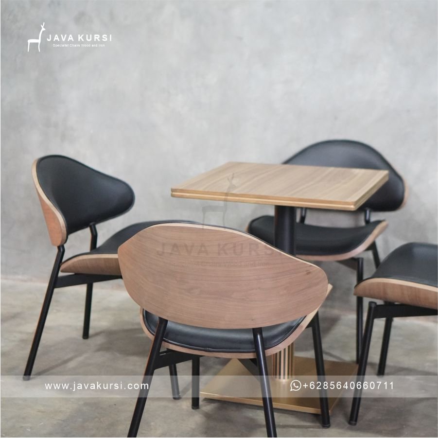 Set Meja Kursi Restoran Jati Minimalis - Gambar 6