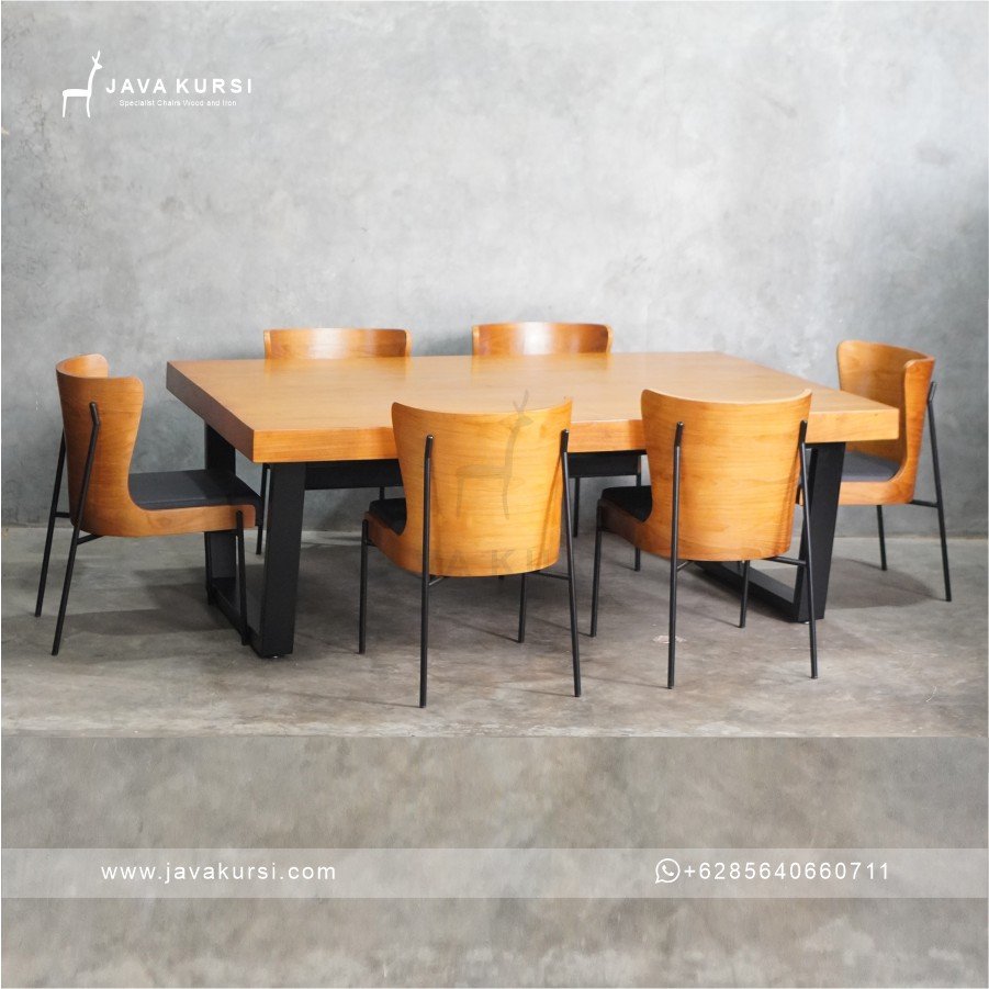 Set Meja Makan Industrial Jati Minimalis Set meja makan industrial jati minimalis, set meja makan jati, meja makan industrial, meja makan kayu jati, meja makan minimalis modern, meja makan industrial minimalis, set meja makan modern, meja makan jati industrial, furniture ruang makan, meja makan rumah, meja makan kafe, meja makan restoran, furniture industrial, furniture kayu jati, meja makan elegan, JavaKursi