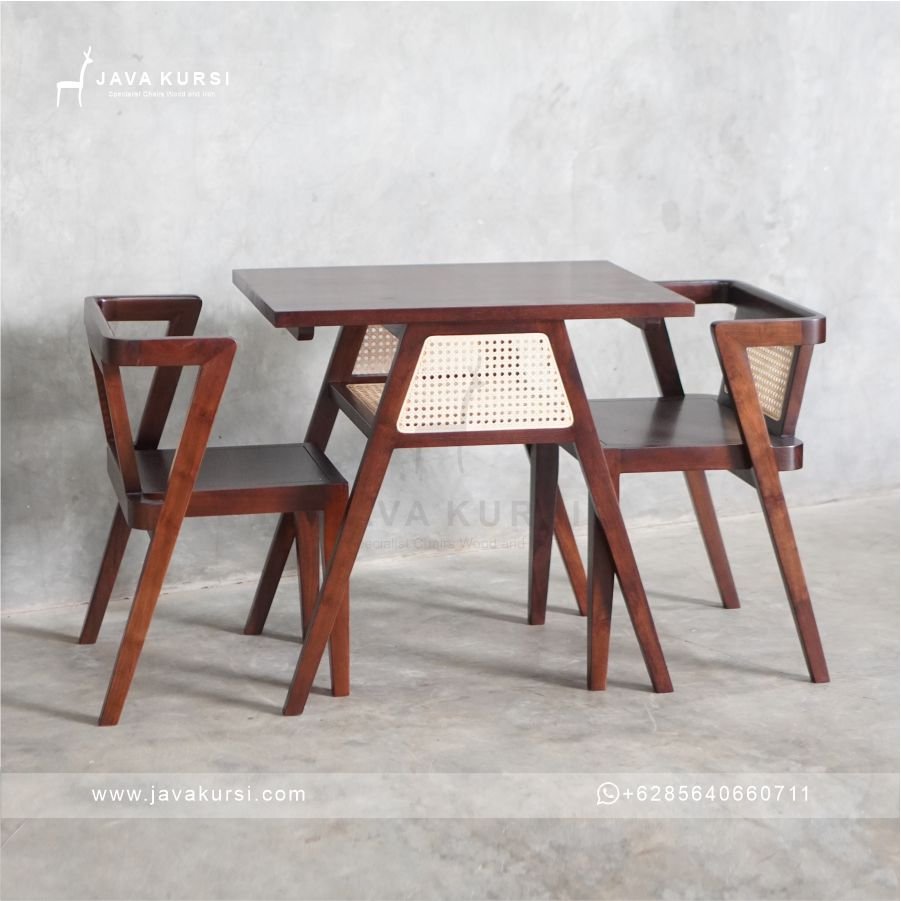 Set Meja Makan Jati Mulfitungsi - Gambar 3