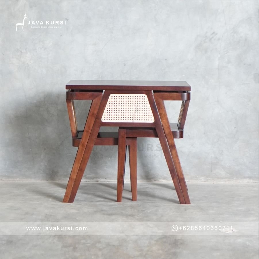 Set Meja Makan Jati Mulfitungsi - Gambar 4