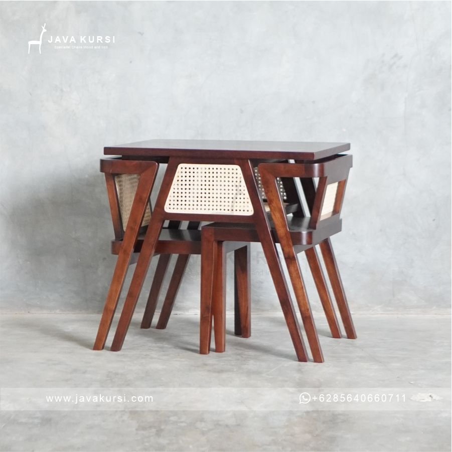 Set Meja Makan Jati Mulfitungsi - Gambar 5