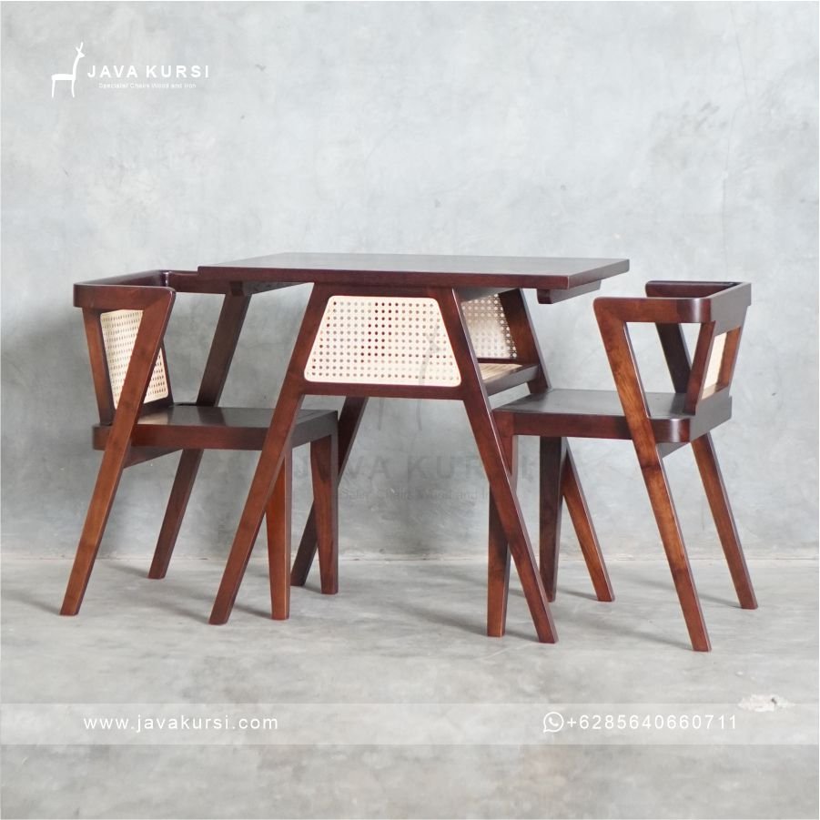 Set Meja Makan Jati Mulfitungsi - Gambar 6