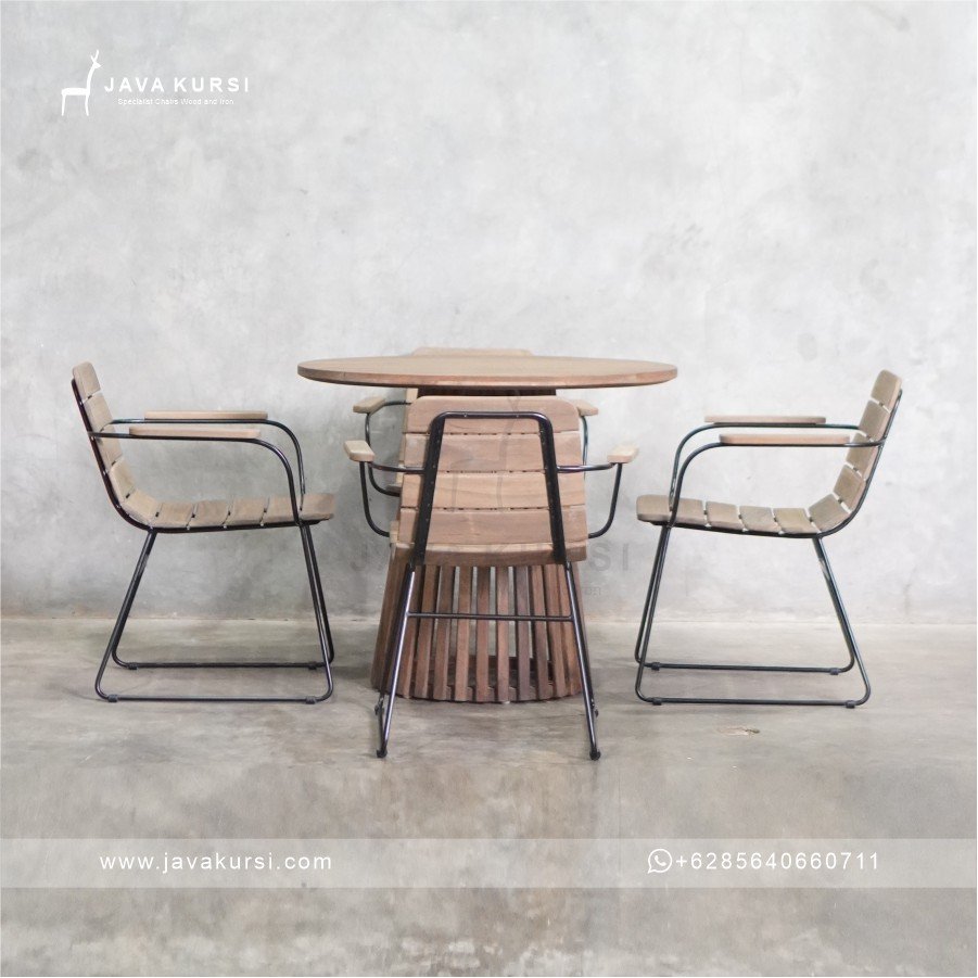 Set Meja Makan Kursi Industrial set meja makan kursi industrial, set meja makan industrial, meja makan industrial, kursi makan industrial, set meja kursi industrial, meja makan minimalis modern, set meja makan modern, meja kursi minimalis, furniture industrial, furniture ruang makan, meja makan cafe, meja makan restoran, furniture cafe, furniture restoran, meja makan stylish, JavaKursi